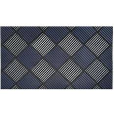 Blue Entrance Mats JVL Platina Scraper Rubber 40X70Cm Blue