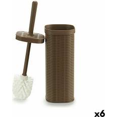 Beige Toilet Accessories Stefanplast Elegance Beige Plastic Toilet Brush 6 Units
