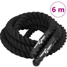 Battle Ropes vidaXL Trainingsseil Schwarz 6 m 4,5 kg Polyester