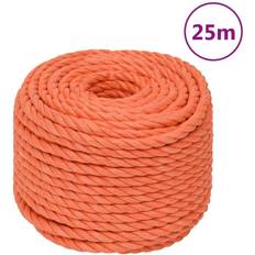 Carretillas de saco vidaXL arbejdsreb 12 mm 25 m polypropylen orange