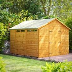 Outbuildings power Sheds Double Door Shiplap Dip Treated Security Shed (Building Area )