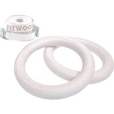 Fitwood Play Anillos De Gimnasia 25mm Glazing Superficie Blanco Correa