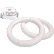 Fitwood ULPU Mini Gymnastikringe 25mm Glazing Overflade Hvid Strop