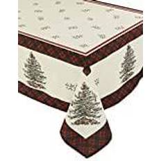 Avanti Spode Tree Tartan Tablecloth Red, Multicolor (365.8x152.4)