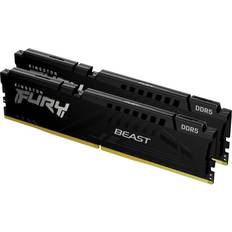 32 Gt - CL36 - DDR5 RAM-muistit Kingston Fury Beast black DDR5 5600MHz ECC 2x32GB (KF556C36BBEK2-64)