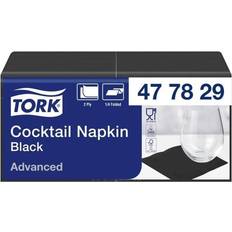 Noir Serviettes en Tissu Tork Serviettes Papier 477829 2400 pcs Serviette en Tissu Noir