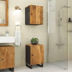 Oak Vanity Units for Single Basins vidaXL Badschrank 38 x 33 x 58 cm Massivholz Mango