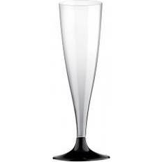 Svarte Champagneglass - Champagneglass 10st