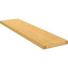 Bambu Vägghyllor vidaXL 80x20x2,5 Vägghylla 80cm