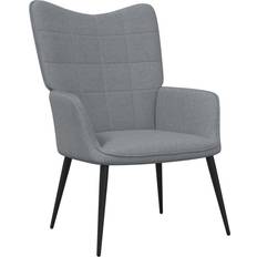 VidaXL Armchairs vidaXL 62x68,5x96 stof lysegrå Lænestol