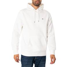 Beige - Hoodie Pullover Gant Herren Reg Shield Hoodie Kapuzenpullover, Eggshell