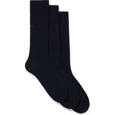 HUGO BOSS Dam Strumpor HUGO BOSS Ankelstrumpor herr 3-pack 50493253 Dark Blue 401 4063537577441 256.00