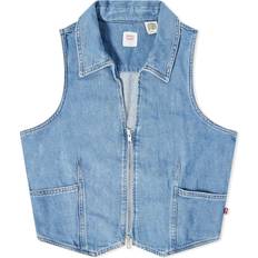 Levi's Blau Westen Levi's Damen Lilou Denim Vest Top, Blushing Don 4