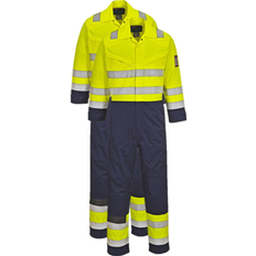 Portwest Modaflame overall, Hi-Vis yellow/marinblå