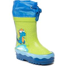 Playshoes Gummistøvle Dino - Blå/Lime/Orange