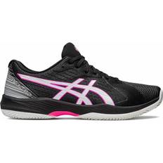 Negro Zapatillas deportivas para raqueta Asics Solution Swift FF Clay Negro - Rosa Fluor