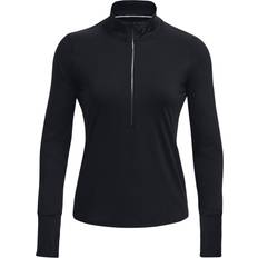 Stretch - Women T-shirts Under Armour Qualifier Run Half Zip T-shirt Black Woman