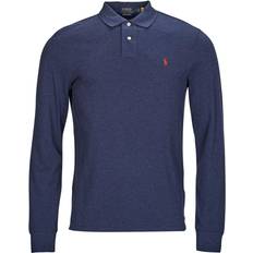 S Polos Polo Ralph Lauren Coupe Droite En Coton Basic Mesh - Marine