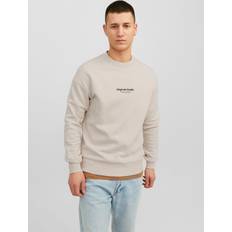 Jack & Jones Man Truien Jack & Jones Vesterbro Sweat Crew Beige