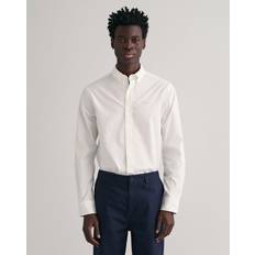 Gant Skjortor Gant Herr Regular Fit Pinpointvävd oxfordskjorta Vit