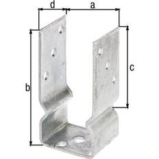 Poteaux de clôture Alberts U-Pfostenträger ETA-10/0210 71x150x100x60 mm TZN - Alberts