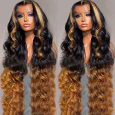 13x6 lace front wigs BAIICS 13x6 Lace Front Wig 24 inch Ombre