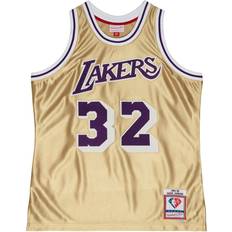 Basketbal Sportfan kleding Mitchell & Ness Lakers Nba 75th Gold Swingman Gold, Male, Kleding, Jersey