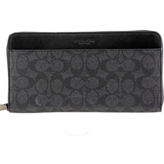 Coach Travel Wallet In Signature Canvas - Grey