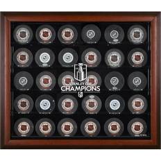 Vegas Golden Knights 2023 Stanley Cup Champions Mahogany Framed 30-Puck Logo Display Case