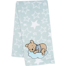 Bedtime Originals disney baby starlight pooh blue/white soft fleece baby blanket