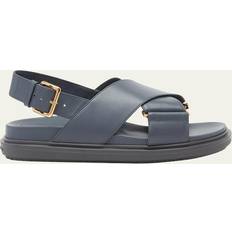 Marni Gray Fussbett Sandals 00N65 Metal IT