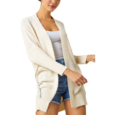 Natural Cardigans Roman Relaxed Longline Cardigan - Natural