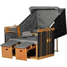 Liegestühle OutSunny Strandkorb BxTxH Strandstuhl