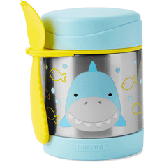 Skip Hop Zoo Thermos per alimenti con cucchiaio/forchetta Shark 325 ml, 3 anni