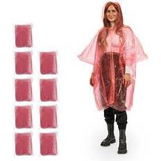 Kostumer Relaxdays Rain Poncho Set of 10 Raincoat