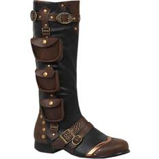 Ellie Shoes Men's Steampunk Boots Black/Brown