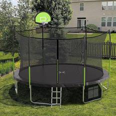 Trampolines Aotob Trampoline 12feet + Safety Net + Ladder