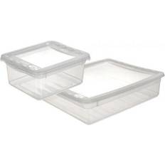 Transparent Boîtes de rangement Keeeper Boîtes Naturel Transparent 59 x 39 x 18 cm Boîte de rangement