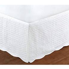 Valance Sheets on sale Quilted Bed Skirt Dust Valance Sheet White