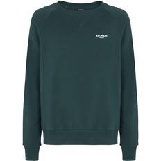 Balmain Gensere Balmain Green Flocked Sweatshirt UFK VERT FONCÉ/NATU