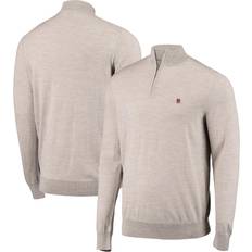 Charles Tyrwhitt England Rugby Pure Merino Zip Neck Jumper Limestone