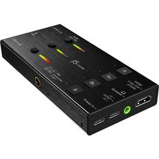 Capture & TV Cards j5create Live Video Capture Card JVA06- Dual HDMI to USB-C, Supports 1080p 60Hz Video and Audio Recording, Power Delivery 60W Pass Through, Ideal for PC Xbox Playstation Android Game Live Streaming