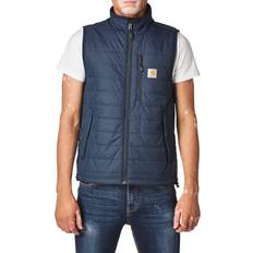Carhartt Mens Rain Defender Relaxed Fit Lightweight Insulated Vest - Navy
