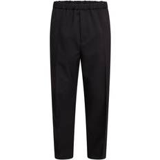 Jil Sander Men's Cropped Cotton Trousers Black