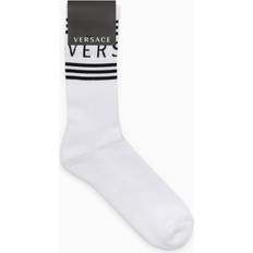 Versace Chaussettes Versace Men's Sports Logo Sock - White/Black