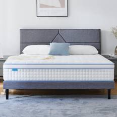 Queen Spring Mattresses Iyee Nature 12 Inch Hybrid Queen Coil Spring Mattress