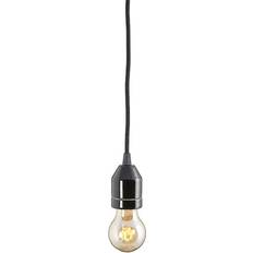 IFÖ ELECTRIC Pendelophæng Sort Med Sort Kabel E27 Pendel