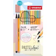Matite Colorate Stabilo Pastellove Set 6 Pen 68