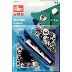Prym 10 stitch-free-press sports mini 13 mm silver 390501