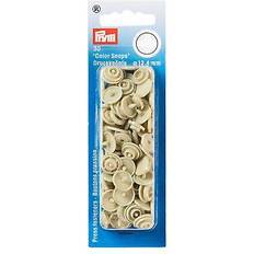 Beige DIY Prym Color Snaps Trykknapper Plast Rund Beige 12,4mm 30 stk